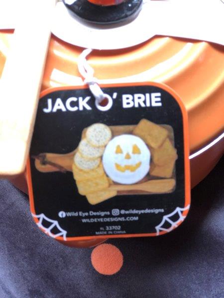 Brie Cheese Baker Set Halloween Pumpkin Fall NEW WILD EYE DESIGNS